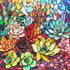 Mocfesk Wooden Puzzles for Adults, Stained Glass Succulent Puzzles 500 Pieces, Unique