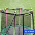 Bobor Trampoline Sprinkler for Kids, Outdoor Backyard Water Park Fun Summer Water Sprinkler Toys (Black, 39ft)
