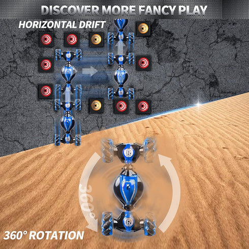 8-12, 360 4WD Remote Control Car for Boys Gesture & Hand Motion Control RC Car, Spins & Drifting Stunt, All-Terrain
