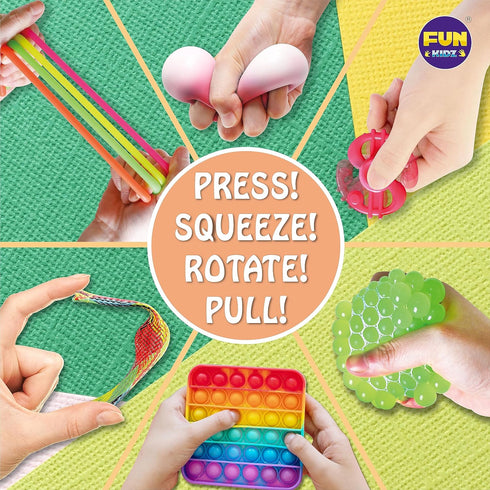 Pack Fidget Box for Girls Boys, FunKidz Mystery Sensory Fidget Toys for Stress Relief Kids Party Favors Gift Classroom