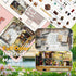 Flever Happy Corner Dollhouse Miniature DIY House Kit with Furniture and Cover for Romantic Valentine's Gift