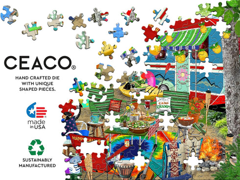 Ceaco - Tracy Flickinger - Gone Camping 500 Piece Jigsaw Puzzle