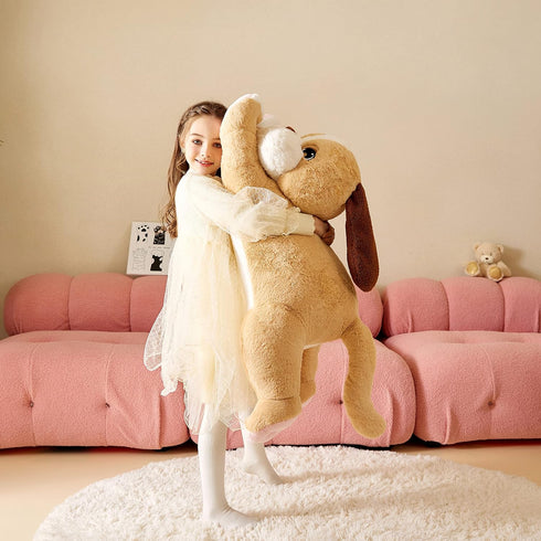 Giant Labrador Dog Stuffed Animal Plush Toy - Large Yellow Labrador Puppy, Jumbo 30" Cute Plushie, Birthday Gift