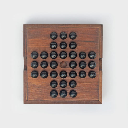 Iron & Glory Solitaire Game - Wooden Puzzle Board Game for Adults