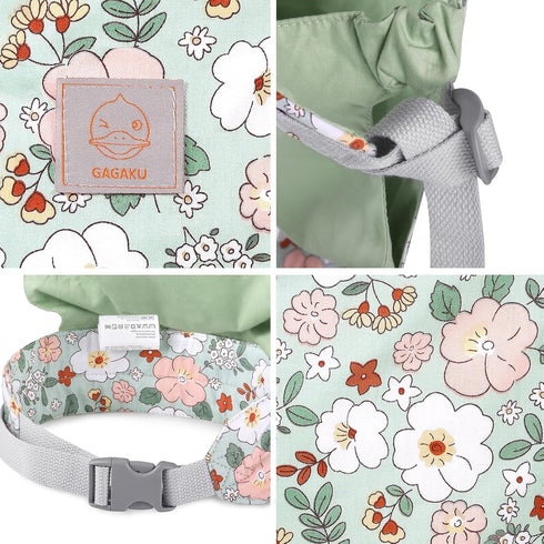 GAGAKU Doll Carrier for Kids, Toy Baby Doll Carrier with Adjustable Straps for American Girl Doll Accessories - Green