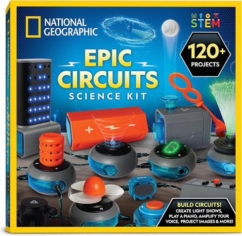 National Geographic Circuit Maker Kit - Electronics Kit for Kids with 120 Electrical Circuit Projects