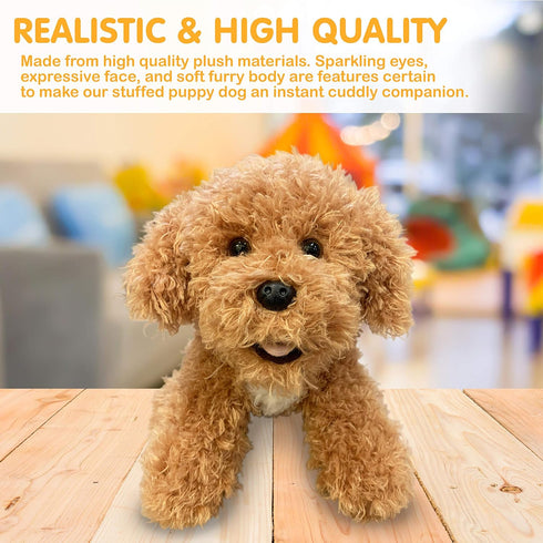 13 Inches, Super Soft Plush Dog Toy, Labrador Puppy, Cream Color, Great for Kids and Adults, Cuddly Companion