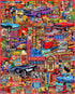 1000 24"x30" White Mountain Piece Jigsaw Puzzle Retro Nostalgic Collage Puzzles with Large Pieces Gift for Adults