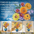 Set, 1065 Sunflower Bouquet Building Blocks w/ Vase PCS Botanical Collection, Birthday Gifts for Mom Women Grandma