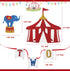 Circus Two Birthday Cake Topper, Circus Theme Second Birthday Photo Booth Props Cake Decorations