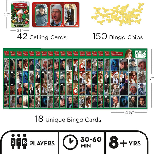 AQUARIUS Christmas Vacation Family Bingo Game