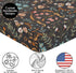 Sweet Jojo Designs Fitted Baby Crib Sheets (Black Wildflower Vintage Floral) for Girls, Infant Nursery, Toddler Room