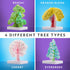 Kids Crystal Growing Kit, Grow 6 Crystal Trees in 6 Hours, Educational STEM Craft Kit with Art Supplies