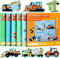 Magnetic Puzzles for Kids Ages 1-3, Travel Toddler Puzzles Ages 2-4, Excavator Refrigerator Magnet Learning Gift