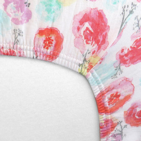 HonestBaby Soft Cotton Fitted Crib Sheet - Perfect for Nursery