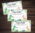 All Ewired Up 50 Dinosaur Diaper Raffle Tickets, Baby Shower Invitations, Supplies and Games for Baby Reveal Party