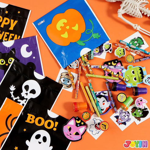 168 24 Pack Set JOYIN Pcs Assorted Halloween Art and Craft Stationery Kids Gift Trick or Treat Party Favor Toy