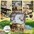 Flever Happy Corner Dollhouse Miniature DIY House Kit with Furniture and Cover for Romantic Valentine's Gift