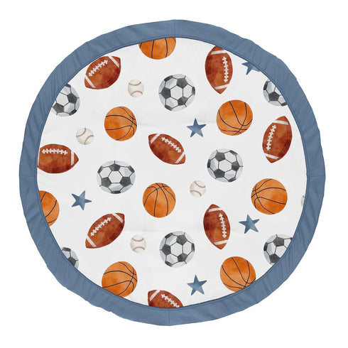 Sweet Jojo Designs Sports Theme Boy Baby Play Mat Tummy Time Activity