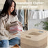 Large Woven Cotton Rope Storage Basket with Handles, 22" x 17" x 12", Gradient Beige for Living Room, Nursery, Bedroom,