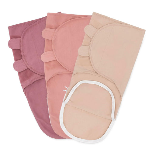 Set Mauve Muslin Swaddle and Burp Cloth by Comfy Cubs