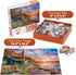 1000 Sunset BenBen Puzzles for Adults Pieces, Lighthouse, Jigsaw Puzzles with Letters or Patterns on Back, Challenging