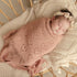 100% Heirloom Knit Heart Swaddling Blanket for Girls - Luxury Cotton Baby Blanket - Soft Warm Swaddle Receiving Crib