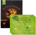 GSM Brands Battle Mat: 4 Pack Open Plains Setting Dry Erase Battle Boards for Dungeons Role Playing Game
