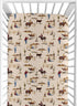 Sweet Jojo Designs Wild West Boy Jersey Stretch Knit Baby Fitted Crib