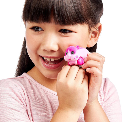 Little Live Pets Lil' Hamster: Strawbles, Interactive Toy Hamster with Sounds and Movements, Soft Flocked, Batteries