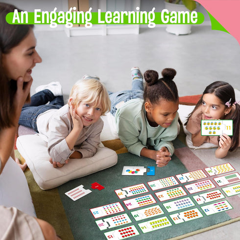 1-30 60 Number Puzzle Games, Double-Sided Self-Correcting Math Game, Early Learning Educational Toy for Beginner