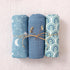 Happy Flute 3 Set 47.2x43.3 inches Muslin Swaddle Blankets,Essential Baby&Newborn Swaddling,Perfect