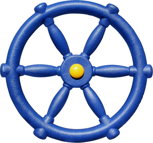 Jungle Gym Kingdom Pirate Ship Wheel for Kids - Toy Steering Wheel for Treehouse, Playhouse, Swing Set