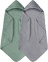 Yoofoss Hooded Baby Towels for Newborn 2 Pack 100% Muslin Organic Cotton