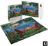 550 Piece Jigsaw Puzzle for Adults: Adirondack Chairs and FIRE by J. Charles, 24X18 Country Life