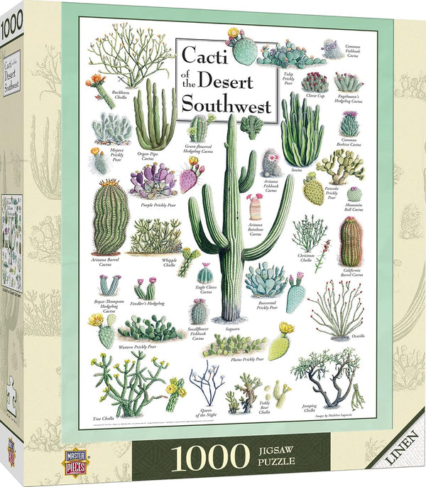 MasterPieces 1000 Piece Jigsaw Puzzle for Adults, Cacti of The Desert Southwest, 19.25"x26.75"