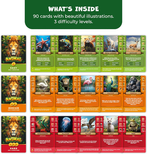 5 6, 7, 8, 9, 10 Guess The Animal Educational Guess In Clues Game for Kids & Family Fun Childrens Guessing Game