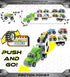 Mozlly Friction Powered ATV or Monster Truck Hauler Playset, Toy Car Carrier Truck, Perfect for Pretend Play