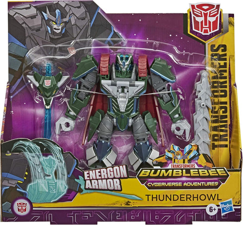 Transformers Bumblebee Cyberverse Adventures Ultra Class Thunderhowl Action Figure, Energon Armor Power Up, for Kids Ages 6 and Up, 6.75-inch