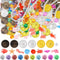 Hanaive 319 Pcs Pirate Treasure Playset - Fake Coins and Plastic Pirate Gems for Themed Adventures and Pool Parties