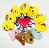 OHill 24 Pack Emoticon Plush Mini Pillows, Party Favor for Birthday Home Decoration