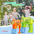 Bubble Guns Set of 2 - High Efficiency Bubbles Toys with Batteries and Refill Solutions for Indoor & Outdoor Play