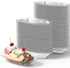 Super Fun Recyclable 8oz Banana Split Boats 250 Pack. Durable, Disposable Ice