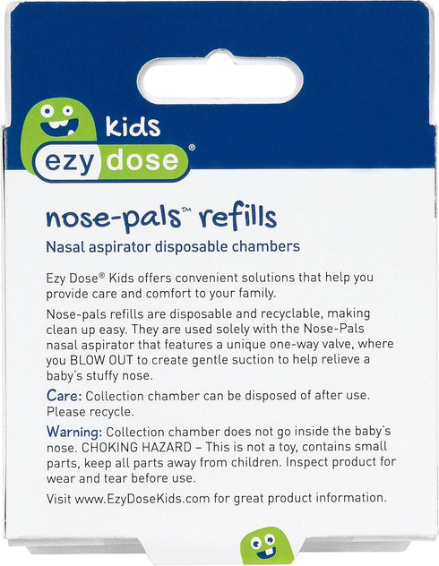 Ezy Dose Kids Nasal Aspirator Storage Refills, Convenient Mucus Sucker for Baby & Toddler, BPA Free