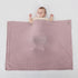 Knitted Baby Blanket for Boys & Girls, 100% Cotton Receiving Swaddle Crib Stroller Blanket for Shower Gift Registry for Newborns, Infants, Toddlers40 x31(Dusty Rose) by Pinuotu