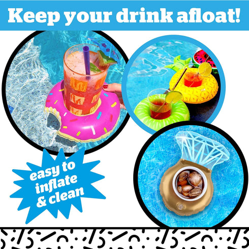 BigMouth Inc Inflatable Drink Holder - Fun Floating Cup Holder for Pool, Hot Tub & Outdoor Beverages