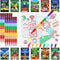 BenLouis 24 Football Mini Coloring Books Kids with 24 Stacking Crayons Football