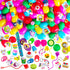 100 Pack Giraffe Prefilled Easter Eggs Bulk - Multi Color Plastic Filled Easter Eggs for Kids with Toy Filled Slap