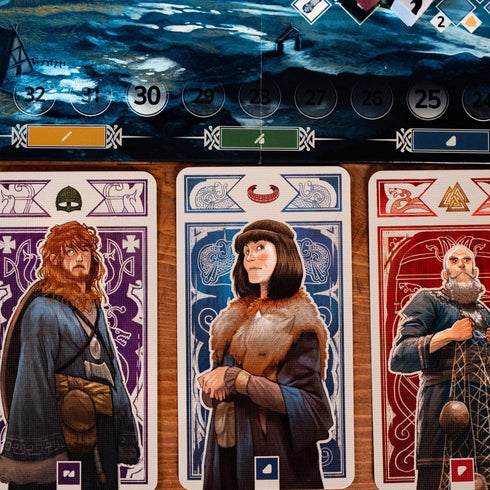 10+, 2-4 30 Knarr Board Game - Form the Greatest Band of Vikings! Thrilling Exploration and Strategy Game, Fun Family