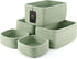 VIRETH HAUS 5-Pack Small Woven Rope Storage Baskets 2 Sizes Organizer Bins for Closet,